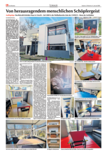 cover Emslandkurier publicatie Rietveld Schroderhuis
